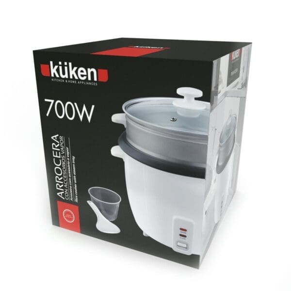 PANELA DE ARROZ KUKEN COM ACESSÓRIO A VAPOR 700W - Image 2