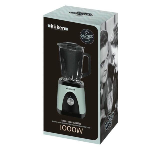 LIQUIDIFICADORA COM COPO DE VIDRO KÜKEN VINTAGE 1000W - Image 2