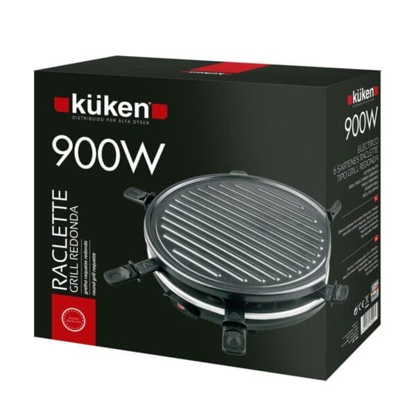 RACLETTE GRILL REDONDA 900W KÜKEN - Image 2