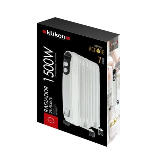 RADIADOR A ÓLEO 1500W 7 ELEMENTOS - Image 2