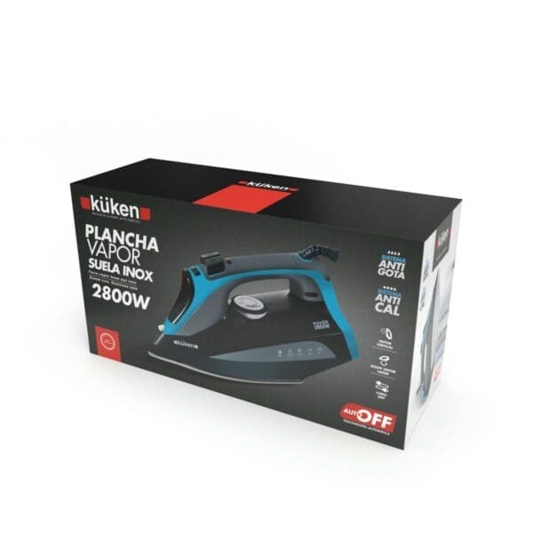 FERRO DE ENGOMAR A VAPOR KÜKEN BASE CERÂMICA 2800W - Image 2