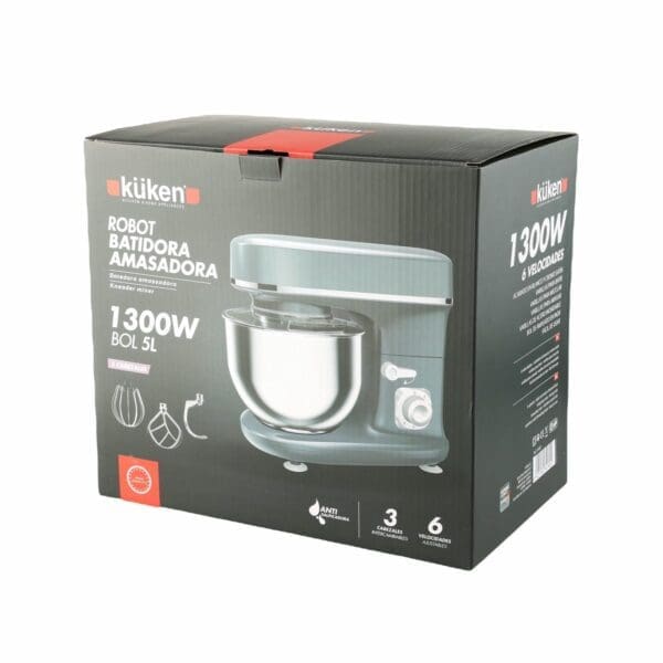 ROBÔ BATEDEIRA AMASADORA KÜKEN 1300W CINZA - Image 2