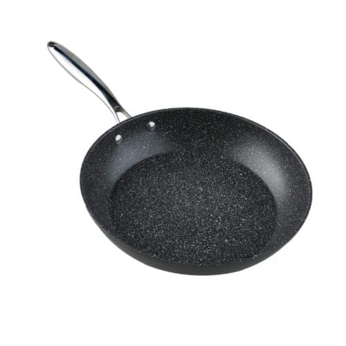 FRIGIDEIRA DE ALUMÍNIO FORJADO COM REVESTIMENTO EM PEDRA MÁRMOL SUPREME 24CM