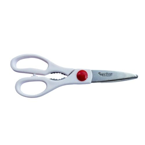 TESOURA DE COZINHA COM CABO ABS 20CM BRANCA
