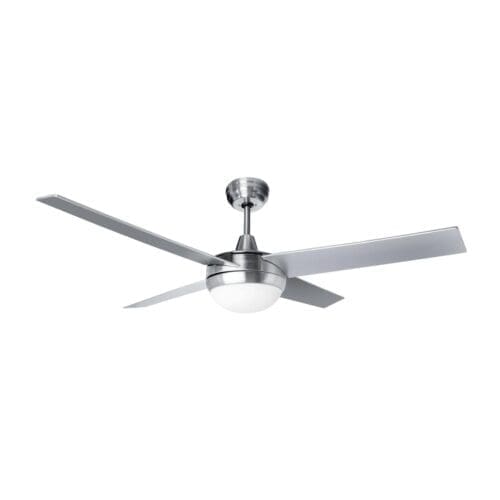 VENTILADOR DE TETO COM LUZ LED KÜKEN CROMADO 55W