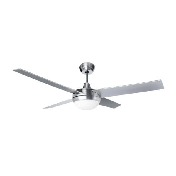 VENTILADOR DE TETO COM LUZ LED KÜKEN CROMADO 55W