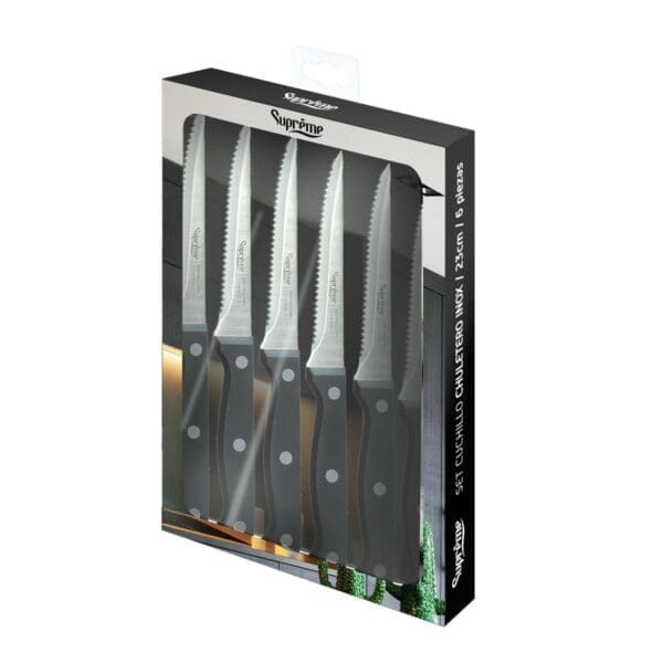CONJUNTO DE FACAS DE SERRA SUPREME 11CM 6 PEÇAS - Image 2