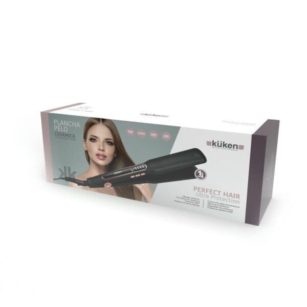 PRANCHA DE CABELO ALISADORA CERÂMICA KUKEN 70W - Image 2