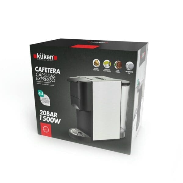 CAFETEIRA DE CÁPSULAS 4 EM 1 20 BAR KUKEN - Image 2