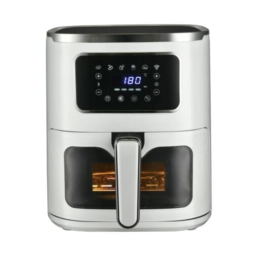 FRITADEIRA BRANCA SEM ÓLEO DIGITAL 5L COM JANELA KÜKEN