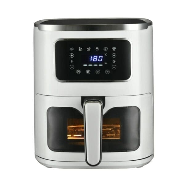 FRITADEIRA BRANCA SEM ÓLEO DIGITAL 5L COM JANELA KÜKEN