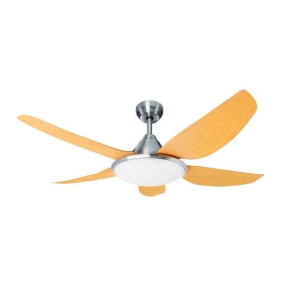VENTILADOR DE TETO COM LUZ LED KÜKEN CROMADO 65W