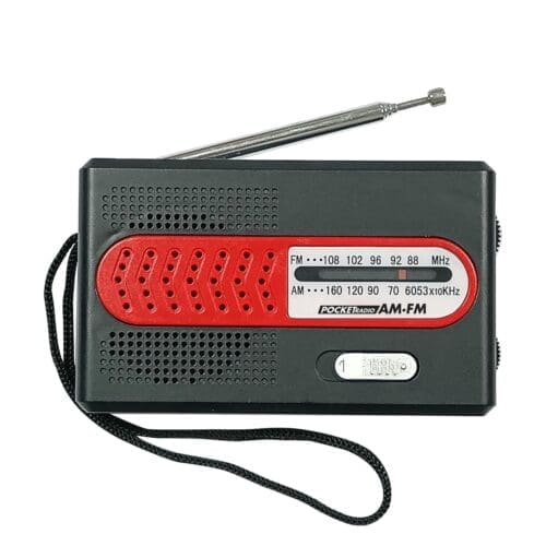 RÁDIO AM/FM A PILHAS 2AA PEQUENO