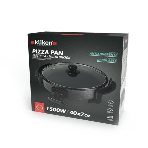 PIZZA PAN ANTIADERENTE 40X7CM 1500W KUKEN - Image 2