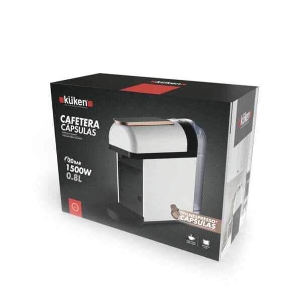 CAFETEIRA DE CÁPSULAS 20 BARES 1500W KUKEN - Image 2