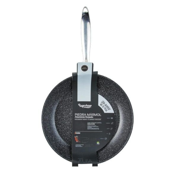FRIGIDEIRA DE ALUMÍNIO FORJADO COM REVESTIMENTO EM PEDRA MÁRMOL SUPREME 32CM - Image 2