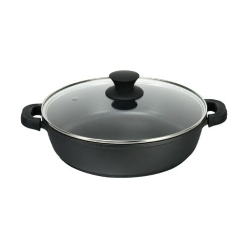 PANELA BAIXA DE ALUMÍNIO FUNDIDO XYLÁN BLACK SUPREME 24CM