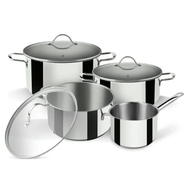 CONJUNTO DE PANELAS INOX SUPREME 7 PEÇAS