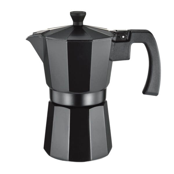 CAFETEIRA DE ALUMÍNIO PRETA SUPREME 3 XÍCARAS