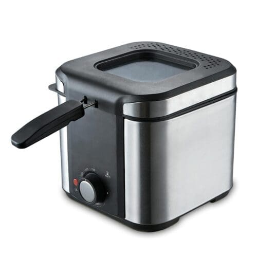 FRITADEIRA INOX 900W COM TAMPA DE VIDRO 1,0 LITRO KÜKEN