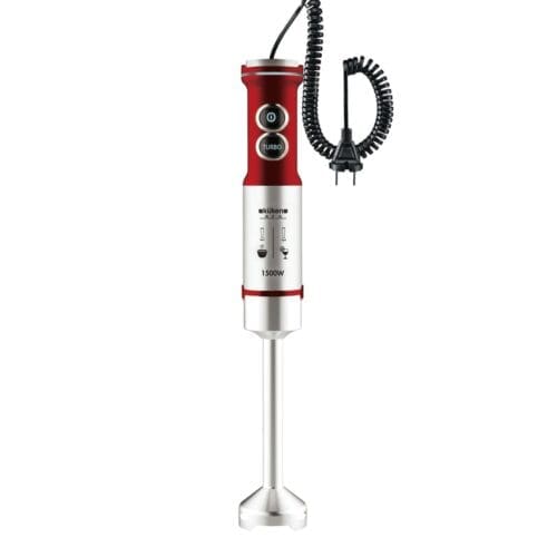BATEDOR DE VARA 1500W INOX KUKEN COM COPO 600ML VERMELHO