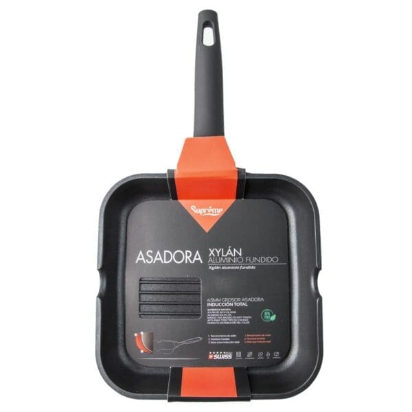 GRILL DE ALUMÍNIO FUNDIDO XYLÁN RISCADO COM CABO FIXO 24CM - Image 2