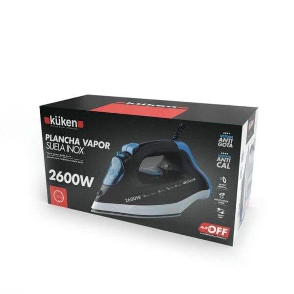 FERRO DE ENGOMAR A VAPOR COM BASE CERÂMICA 2600W - Image 2