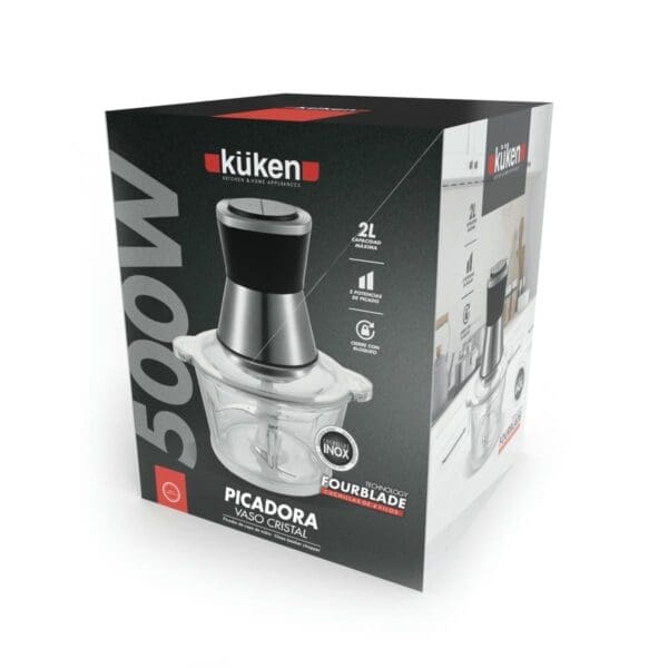 PICADORA COPO VIDRO 500W 2L - Image 2
