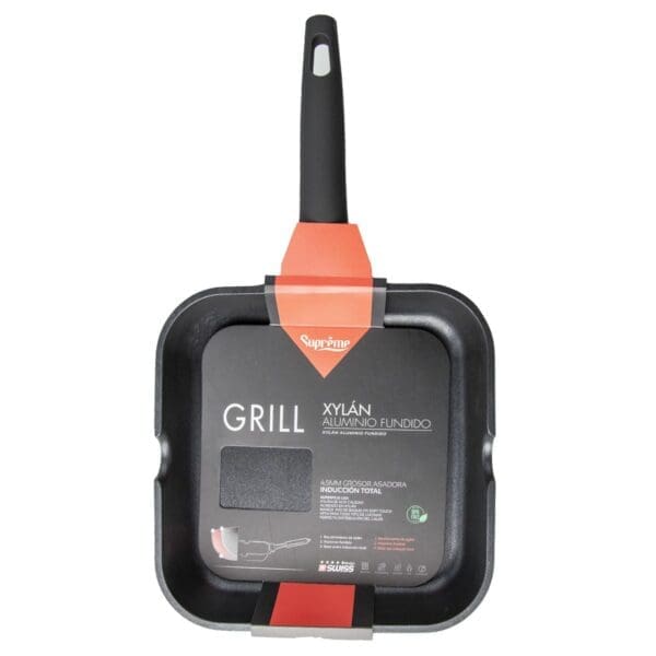 GRELHA ALUMÍNIO FUNDIDO XYLÁN LISA CABO FIXO 20CM - Image 2