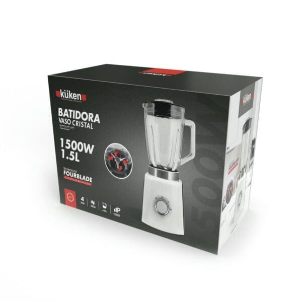BATEDORA COPO VIDRO KUKEN 1500W 1,5 LITROS - Image 2