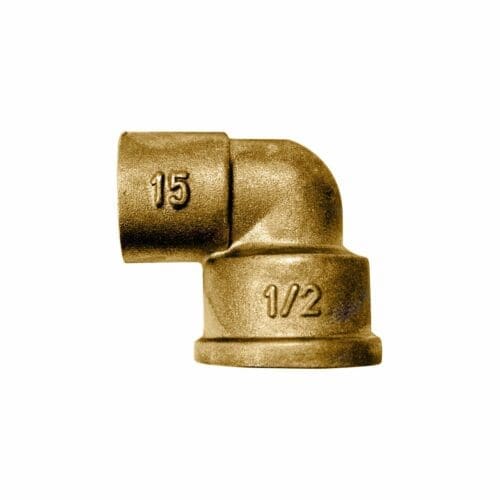 COTOVELO LATÃO SOLDAR FÊMEA 1/2"x22MM