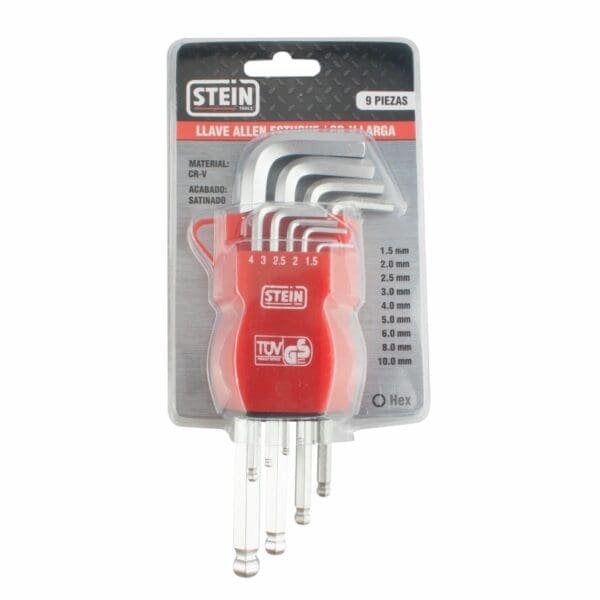 CONJUNTO CHAVE ALLEN STEIN CR-V EXTRA LONGA 9 PEÇAS - Image 2