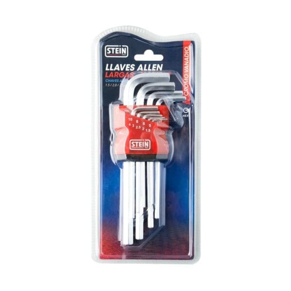 CONJUNTO CHAVE ALLEN STEIN LONGA CR-V 9 PEÇAS - Image 2