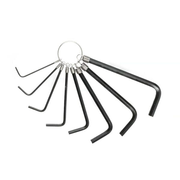 CONJUNTO CHAVE ALLEN STEIN CARBONO COM ARGOLA 8 PEÇAS