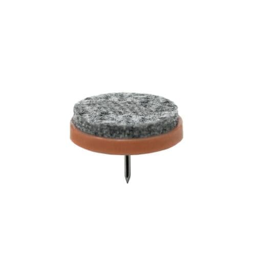 TOPO SILENCIOSO FELTRO CASTANHO 20MM (100 UNIDADES)
