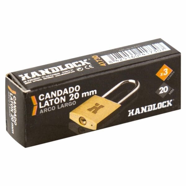 CADEADO LATÃO HANDLOCK ARCO LONGO 20MM - Image 2