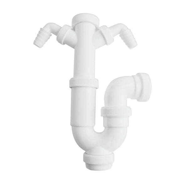 SIFÃO CURVO ARTIC PARA MÁQUINA DE LAVAR DUPLA 1 1/2"