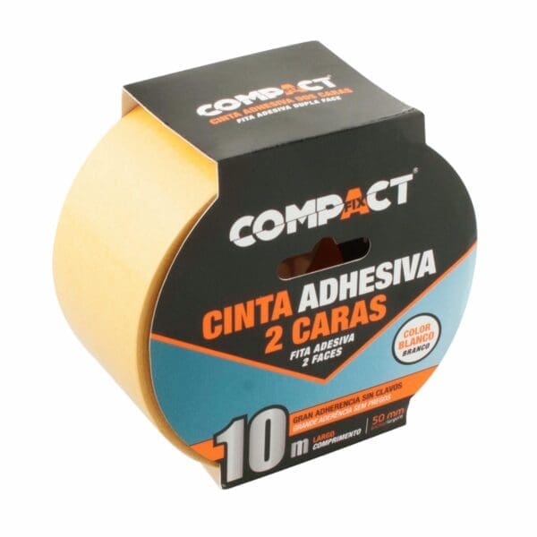 FITA ADESIVA DUPLA FACE COMPACT 50MM x 10M - Image 2