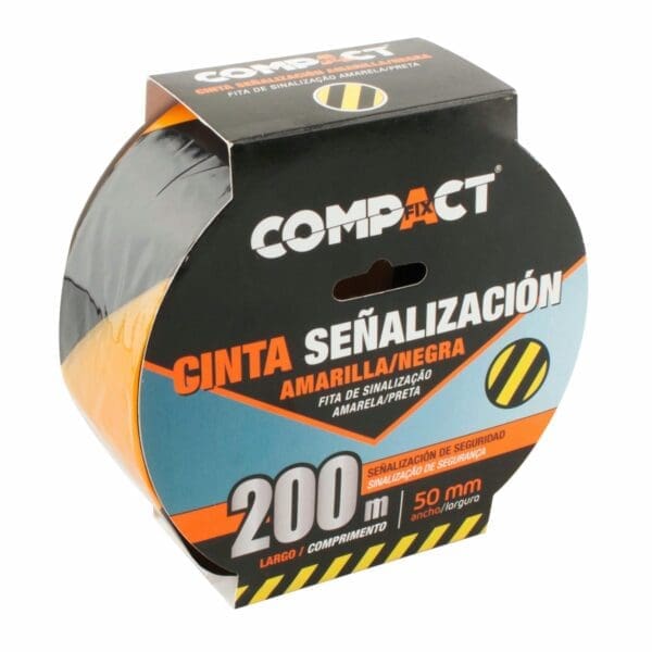 FITA DE SINALIZAÇÃO COMPACT AMARELA/PRETA - Image 2