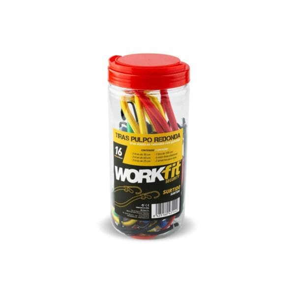 CONJUNTO DE 16 PEÇAS DE CINTAS ELÁSTICAS REDONDAS WORKFIT SORTIDO