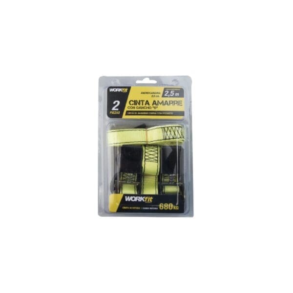 CINTA DE AMARRAÇÃO WORKFIT COM GANCHO "S" 500CM ECO (2 UNIDADES) - Image 2