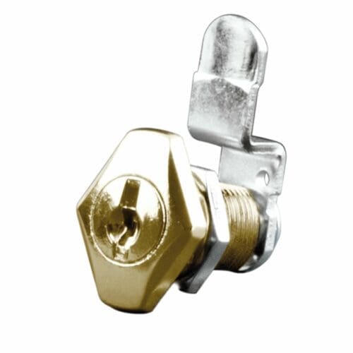 FECHADURA PARA CAIXA DE CORREIO HANDLOCK BTV PRESSÃO RETA DOURADA IGUAIS