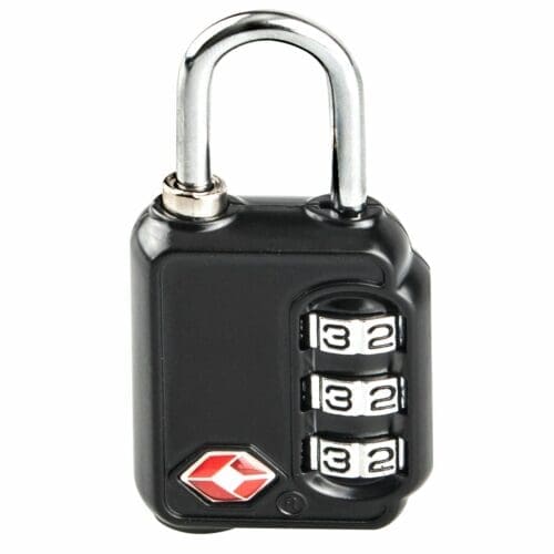 CADEADO DE COMBINAÇÃO TSA HANDLOCK PRETO 3 NÚMEROS