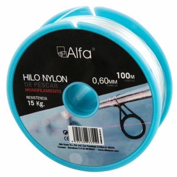 FIO DE NYLON PARA PESCA BRANCO AKHUO 0,6 MM 100 M - Image 2