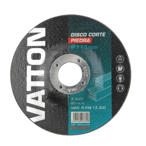 DISCO PARA CORTAR PEDRA VATTON 115x3.3x22 MM