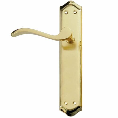 MANIVELA ZAMAK CURVA HANDLOCK COM PLACA OURO MATE