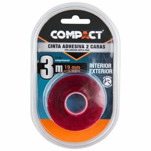 FITA ADESIVA DUPLA FACE COMPACT 19MM x 3M - Image 2