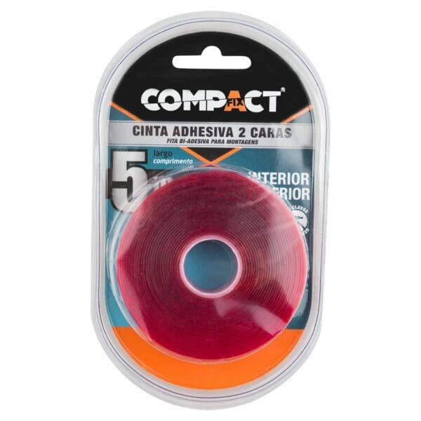 FITA ADESIVA DUPLA FACE COMPACT 19MM x 5M - Image 2