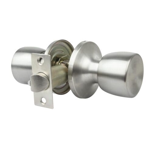 PUNHO PORTA HANDLOCK TUBULAR PASSAGEM CROMADO MATE