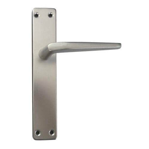 PUXADOR ALUMÍNIO PRATA HANDLOCK COM PLACA QUADRADO 6MM